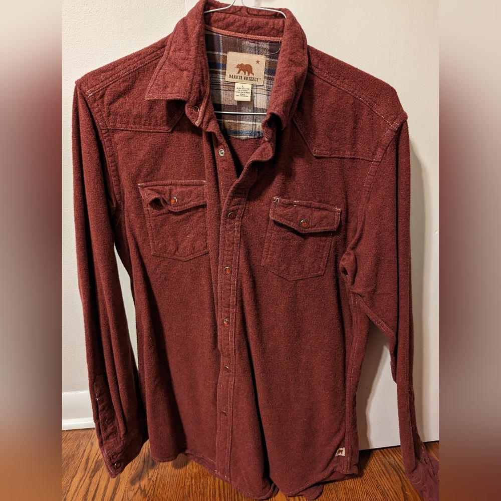 Vintage wool button down shirt